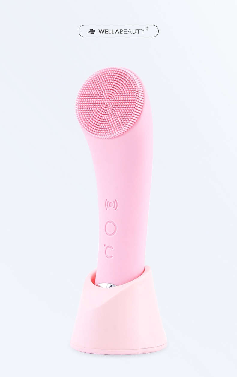 Silicone Face Cleansing Brush Facial Cleansing Brush Electric Facial Brush Vibration Heating - Image 7