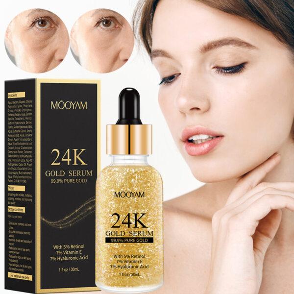 24K Gold Foil30mL Vitamin E Retinol Anti-wrinkle The Lifting Face Serum - Image 7