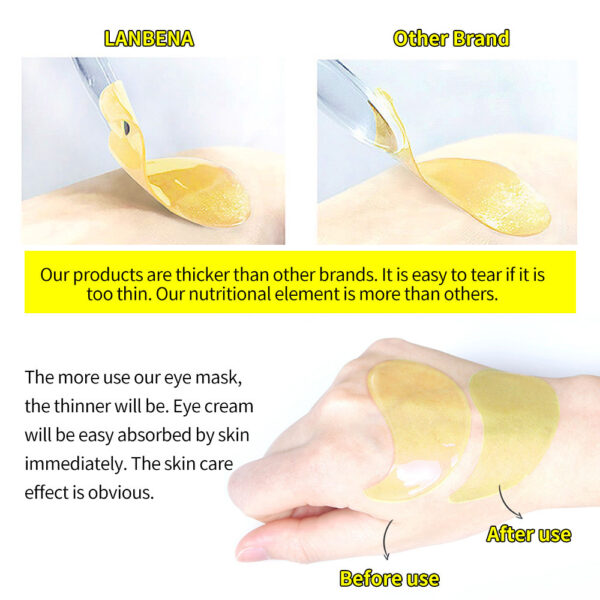 Collagen Removal Eye Puffiness Wrinkles Eye Circles Retinol Vc Hyaluronic Acid Mask - Image 7