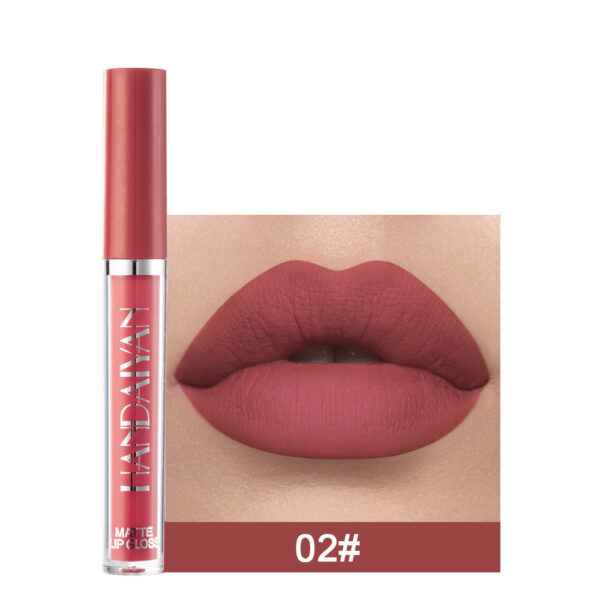 Matte Non-stick Cup Lip Gloss, Non-fading Matte Liquid Lipstick - Image 6