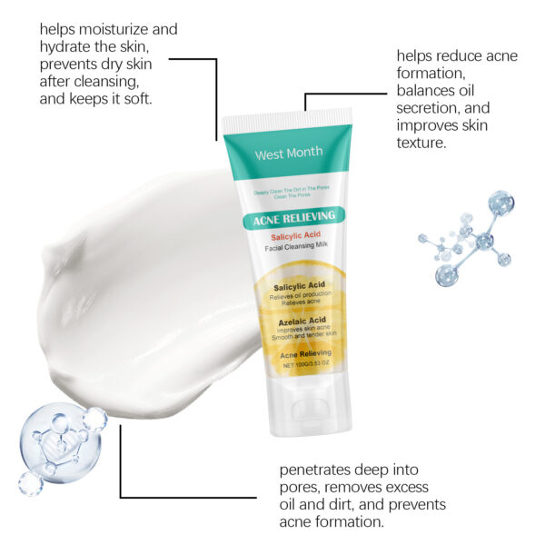 Salicylate Acne Facial Cleanser Moisturizing - Image 2