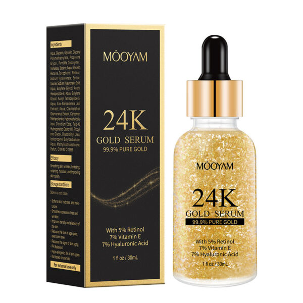 24K Gold Foil30mL Vitamin E Retinol Anti-wrinkle The Lifting Face Serum - Image 5
