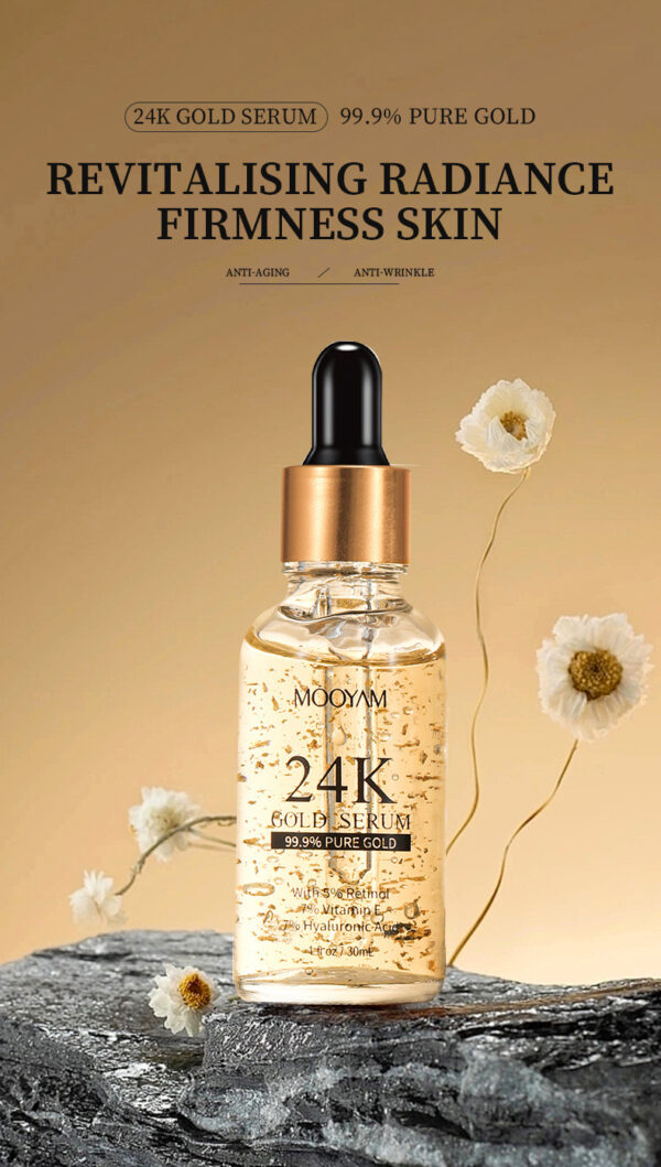 24K Gold Foil30mL Vitamin E Retinol Anti-wrinkle The Lifting Face Serum - Image 6