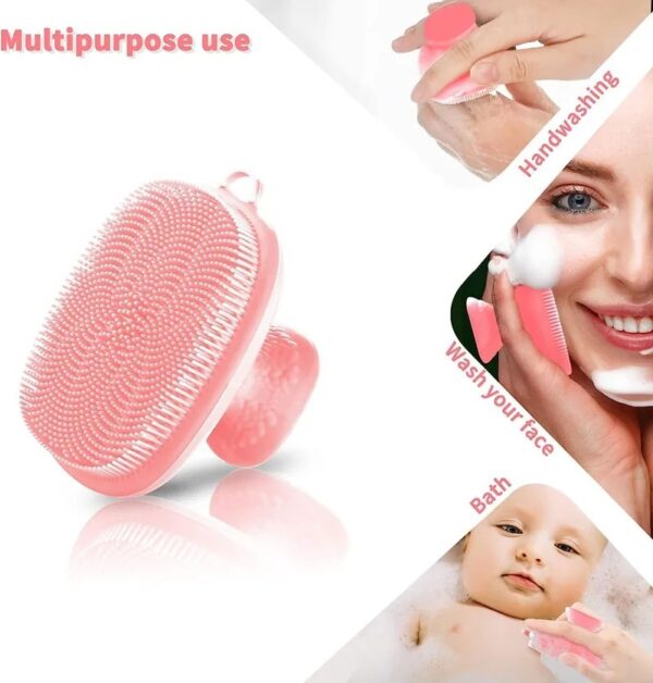 Handheld Face Decontamination Brush Silicone Face Cleansing Brush - Image 6