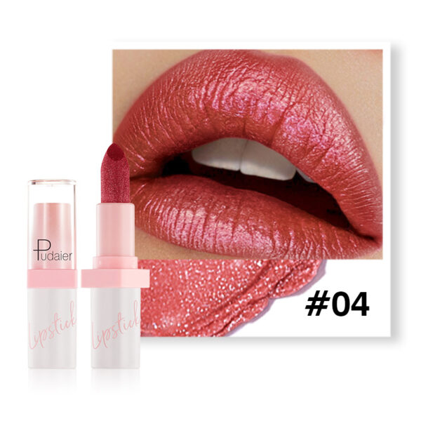 Metal Pearlescent Lipstick Lip Lacquer - Image 9