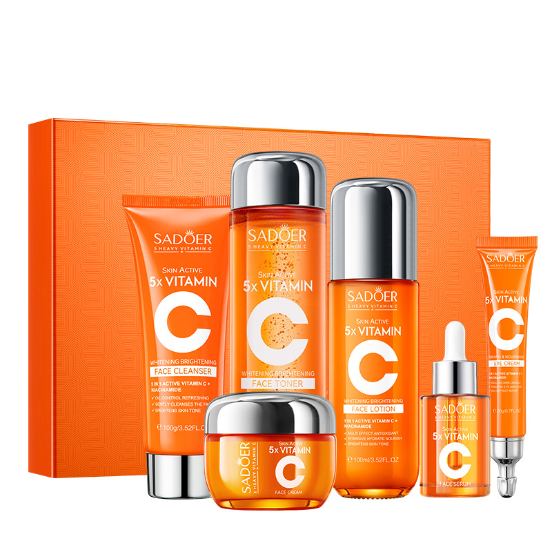 Five-dimensional C Whitening Brightening Skin Care Gift Box - Image 9