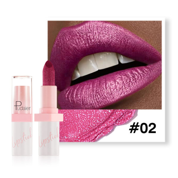 Metal Pearlescent Lipstick Lip Lacquer - Image 8