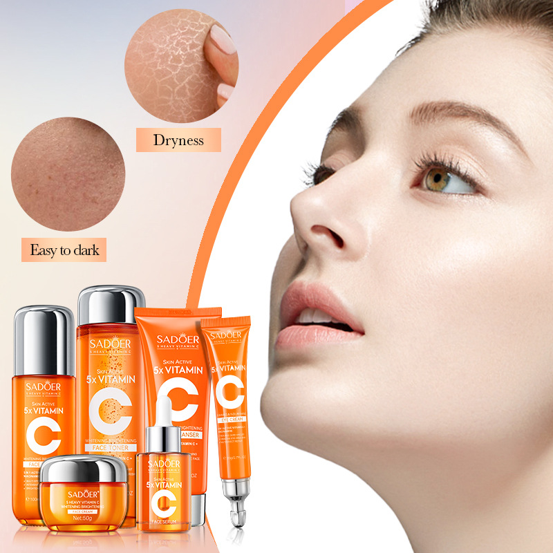 Five-dimensional C Whitening Brightening Skin Care Gift Box - Image 2