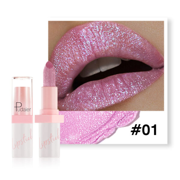 Metal Pearlescent Lipstick Lip Lacquer - Image 3