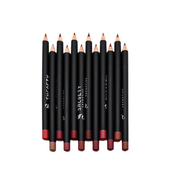 12 Color Matte Lipstick Lip Liner Suit - Image 6