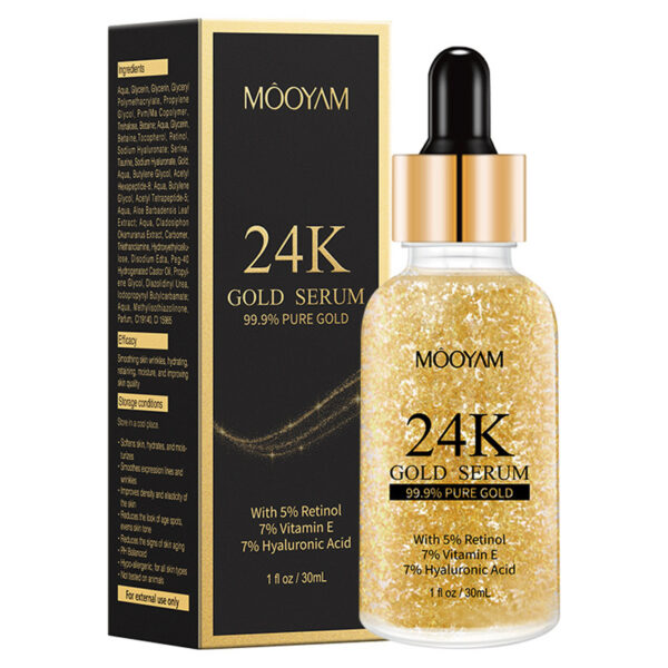 24K Gold Foil30mL Vitamin E Retinol Anti-wrinkle The Lifting Face Serum - Image 9