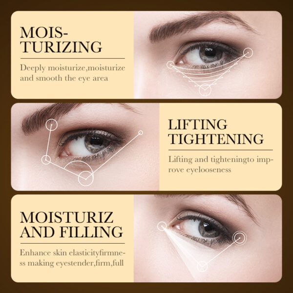 Gold Hyaluronic Acid Anti-wrinkle Multi-Effect Eye Cream - Image 5