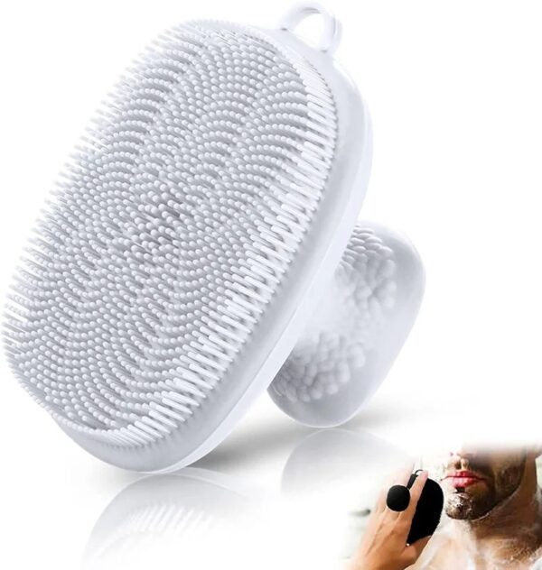 Handheld Face Decontamination Brush Silicone Face Cleansing Brush - Image 2