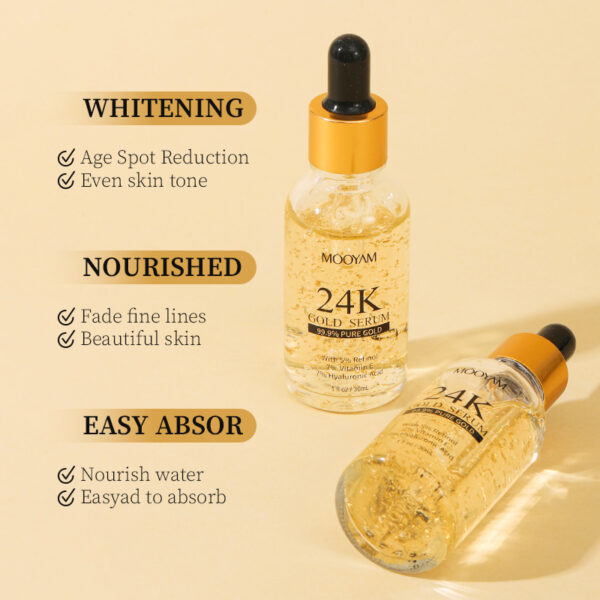 24K Gold Foil30mL Vitamin E Retinol Anti-wrinkle The Lifting Face Serum - Image 8