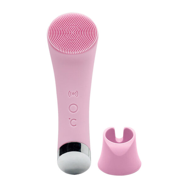 Silicone Face Cleansing Brush Facial Cleansing Brush Electric Facial Brush Vibration Heating - Image 3