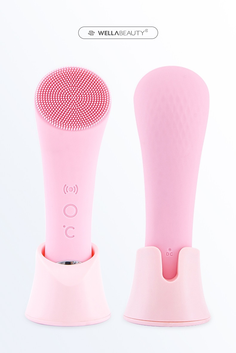 Silicone Face Cleansing Brush Facial Cleansing Brush Electric Facial Brush Vibration Heating - Image 8