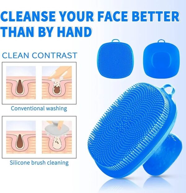 Handheld Face Decontamination Brush Silicone Face Cleansing Brush - Image 3