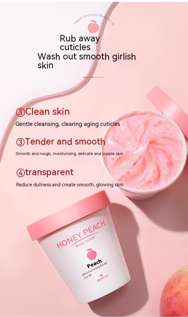 Peach Moisturizing Body Scrub Cream - Image 5