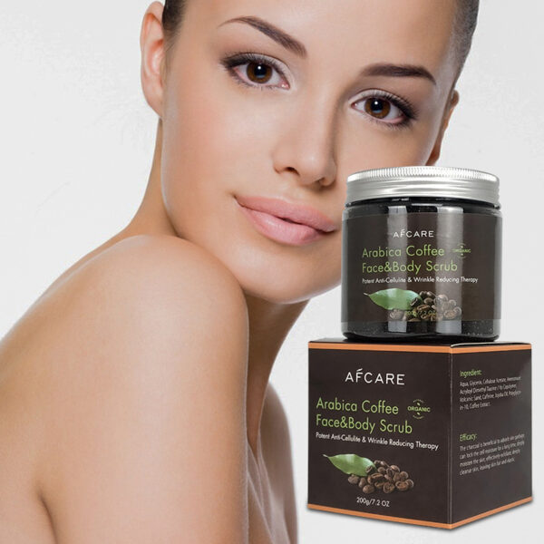 Coffee Scrub Cream Clean Facial Body - Image 2