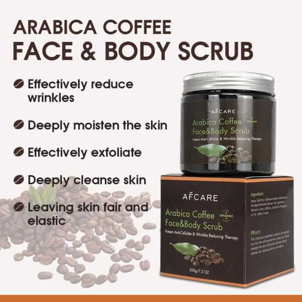 Coffee Scrub Cream Clean Facial Body - Image 5