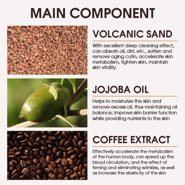 Coffee Scrub Cream Clean Facial Body - Image 4